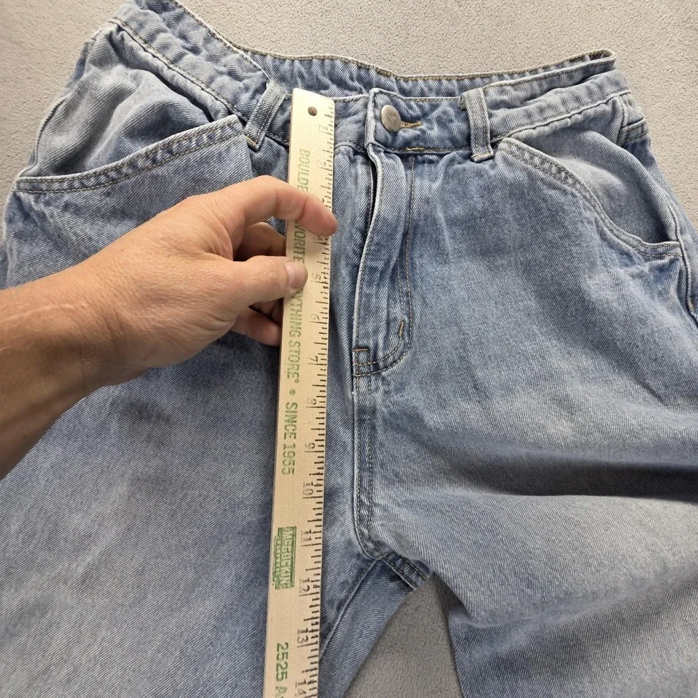 Cider Jeans Womens L Blue High Rise Wide‎ Leg Baggy Y2K Carpenter Fits 27x28